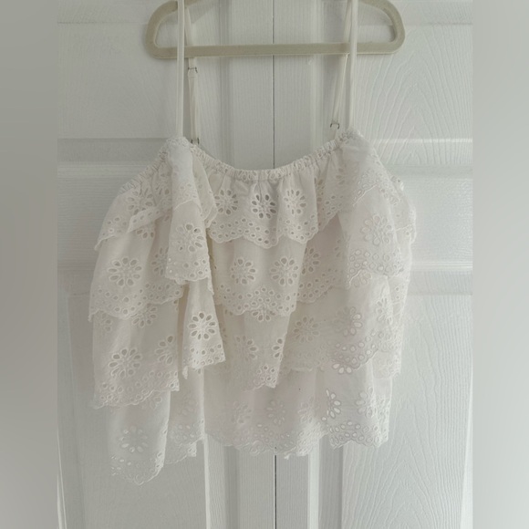 Aqua Eyelet Top - Picture 2 of 8